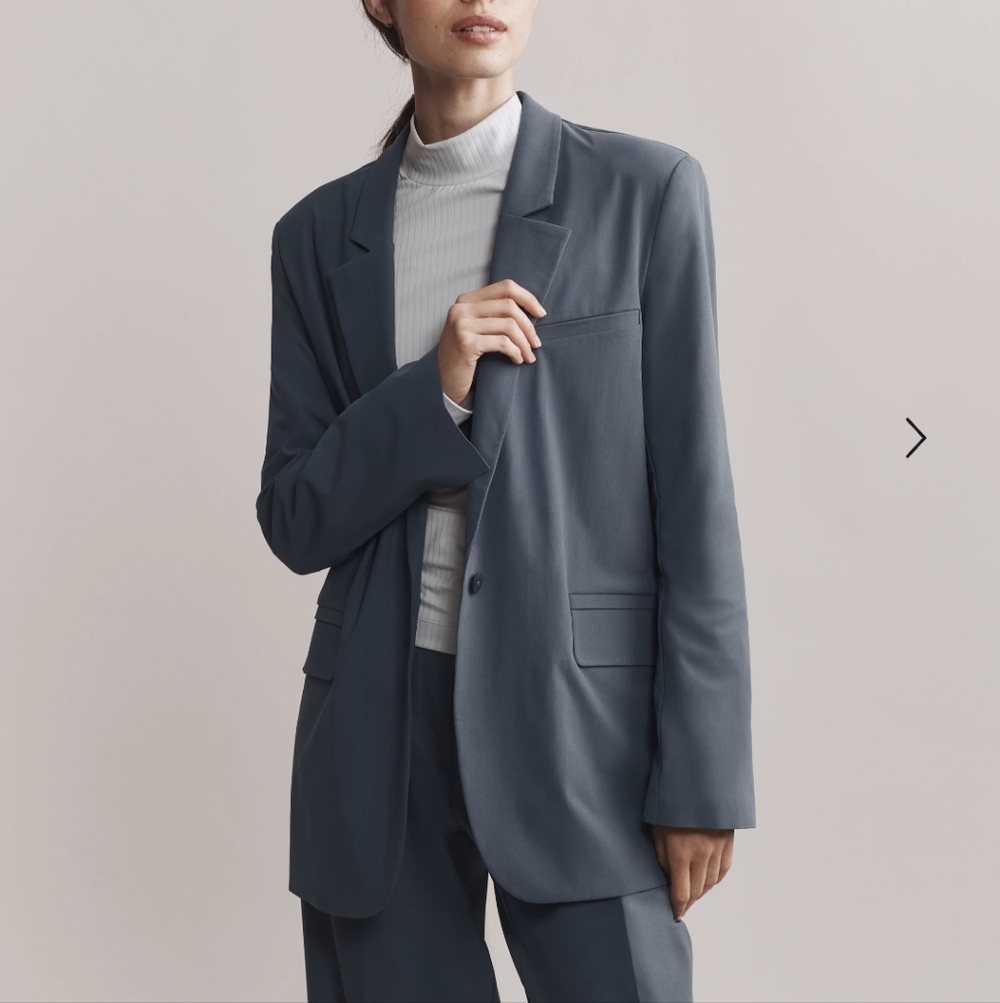 RHONE Commuter Boyfriend Slate Blue  Blazer  Sz.XS NWT